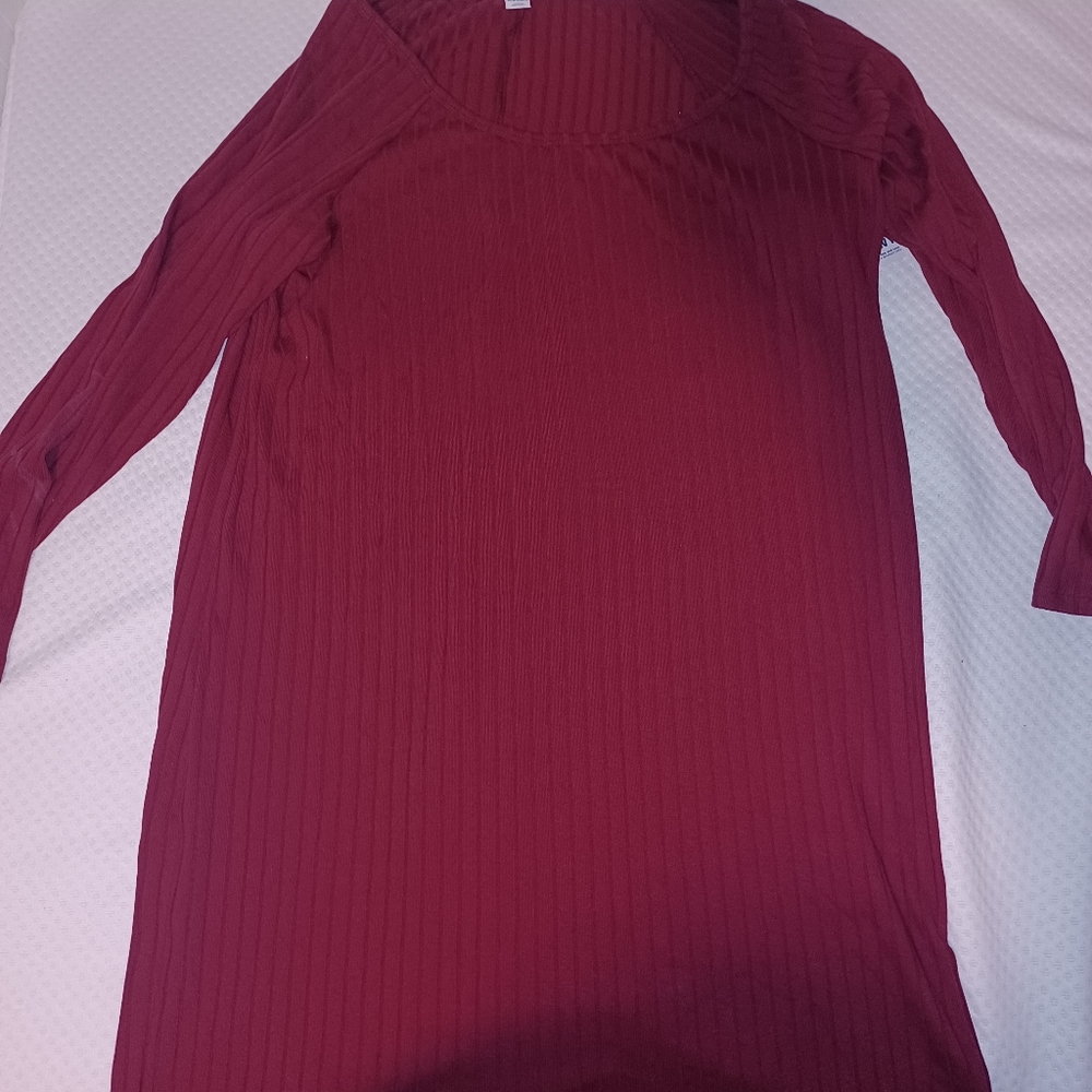 Old Navy, Burgundy Sweater Dress, Size 3x